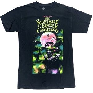The Nightmare Before Christmas Black T-Shirt Men’s Medium USED